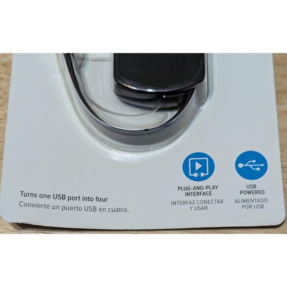 Targus USB 2.0 4-Port USB Hub High Speed Plug-and-Play Windows Mac Chromebook PC - Picture 6 of 8